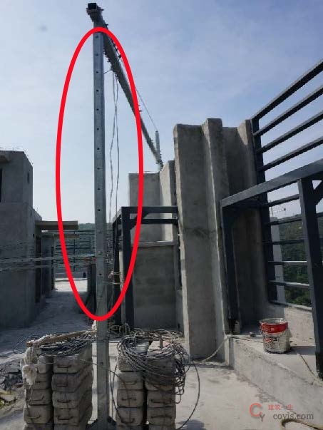 【隐患】悬挂支架大于标准产品高度未作加强措施