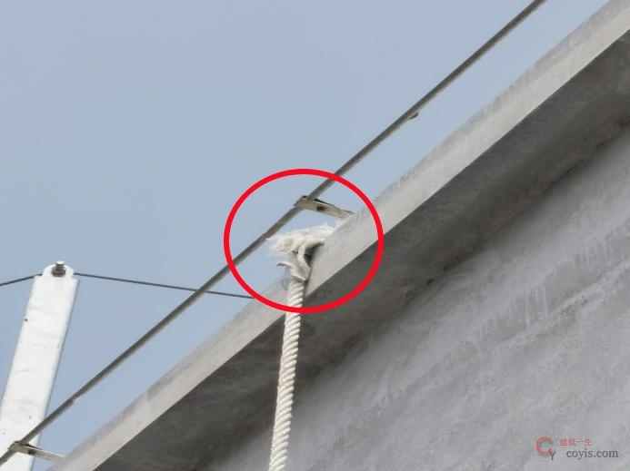 【隐患】安全绳磨损严重