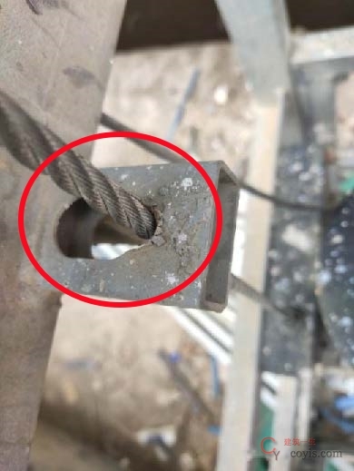 【隐患】钢丝绳与接口处摩擦
