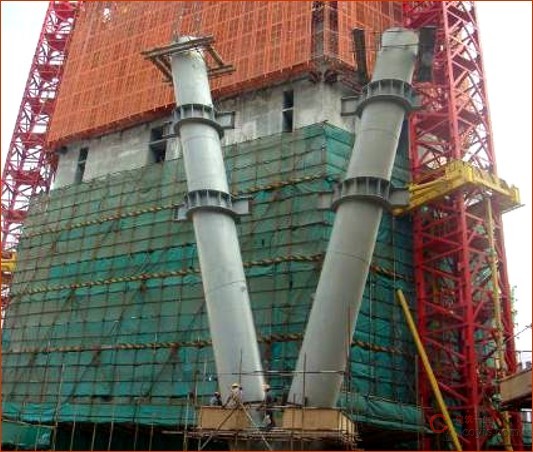 广州西塔工程超高层智能化整体顶升工作平台及可变模架体系