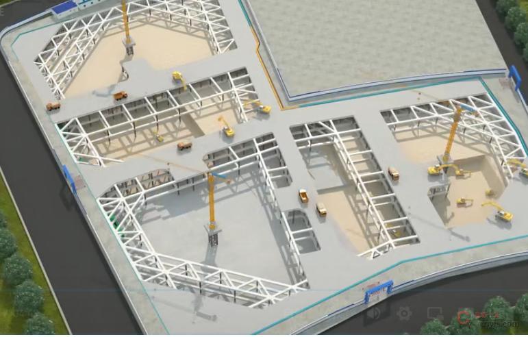 图2-7 基坑钢筋混凝土内撑支护(1)