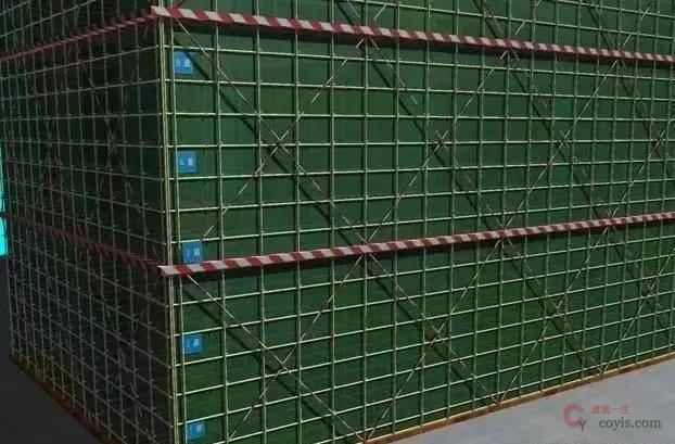 图3-7 剪刀撑搭设示例图