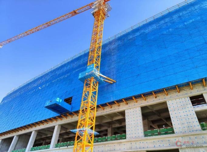 图3-19 附着悬挑梁搭设(1)