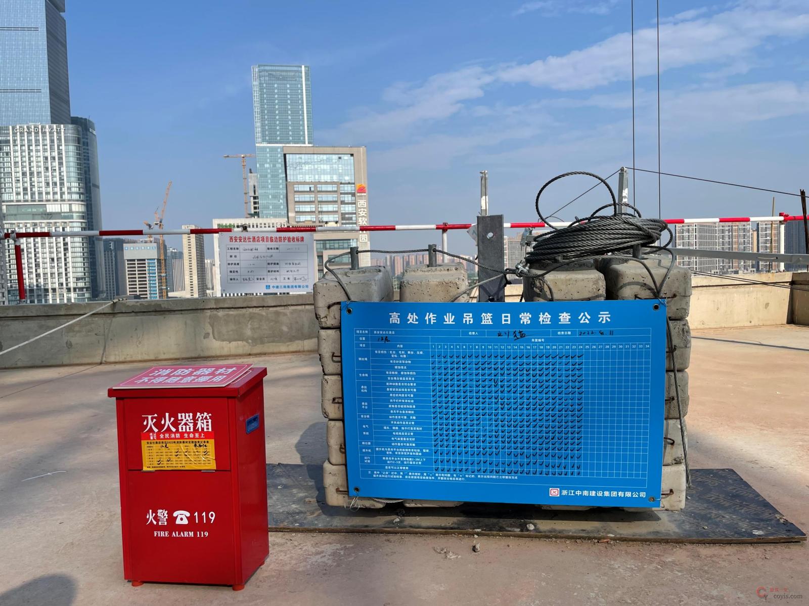 图3-36 吊篮日常检公示牌