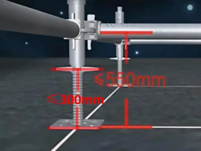 盘扣式钢管脚手架搭设旁站记录