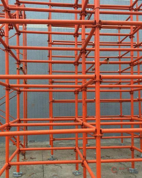 图4-14 承插型轮扣式 支撑水平杆设置