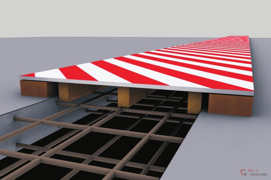 图7-29 后浇带、伸缩缝洞口防护(1)