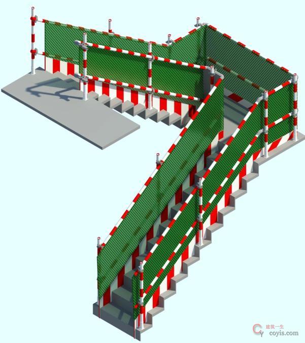 图7-39 楼梯临边防护(1)
