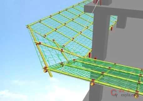 图7-55 悬挑式水平防护网(1)