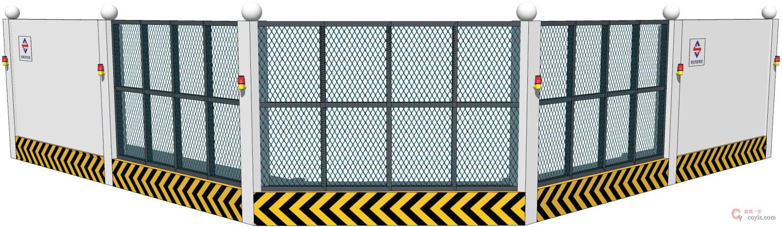 图8-2 转角处通透性围挡(1)