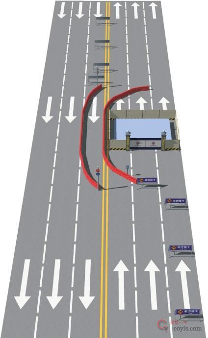 图8-4 主干道交通疏导