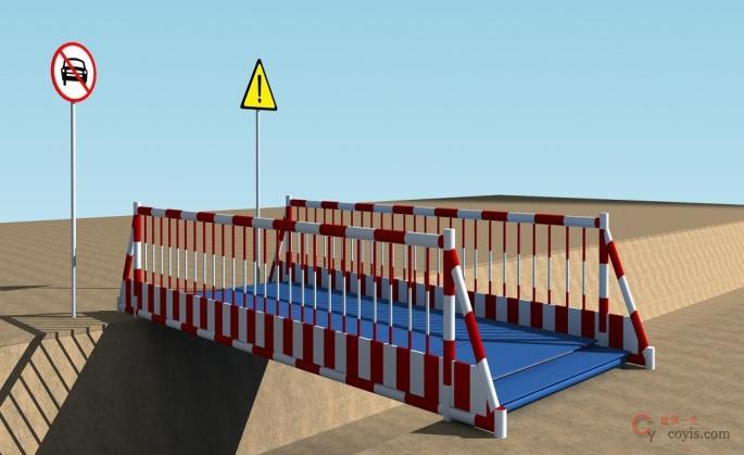 图8-13 定型式行人便桥