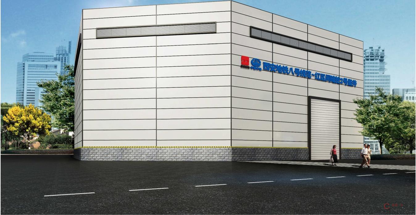 图8-74 全封闭厂棚效果图(白天)