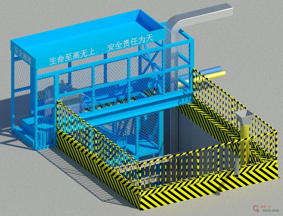 图8-80 井口防护BIM示意图