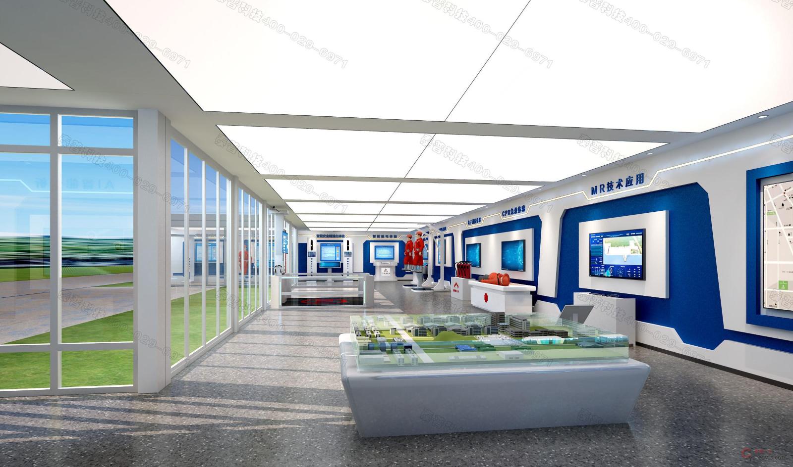 图9-28 智慧安全科技馆大厅