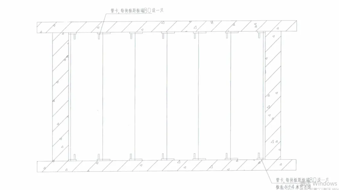 管卡法施工平面图