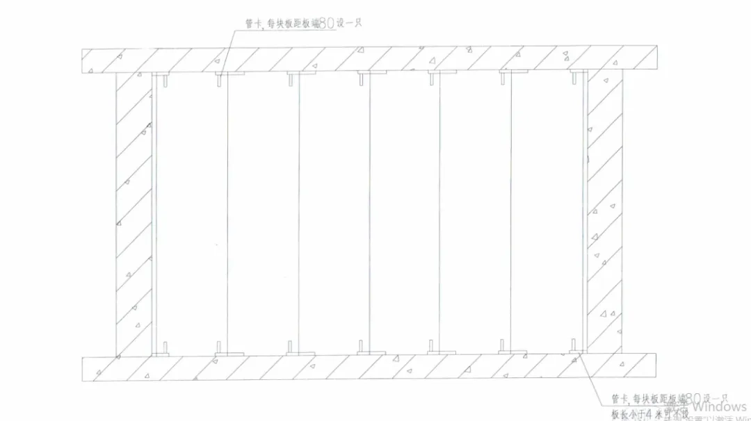 管卡法施工平面图