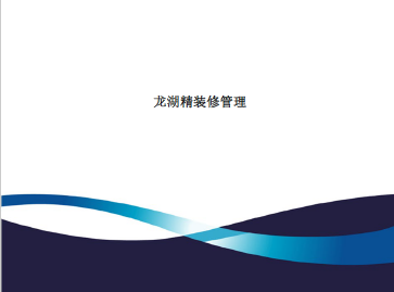 龙湖批量精装修管理 P110 丨PPT，可下载