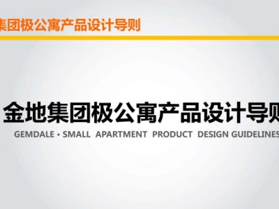金地公寓产品设计导则 -房地产-2024